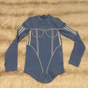 adidas x Ivy Park Terry Romper in Light Blue